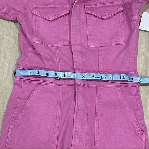 Good American Fit For Success Pink Denim Jumpsuit, Women’s Size Small, NWT - Picture 10 of 10